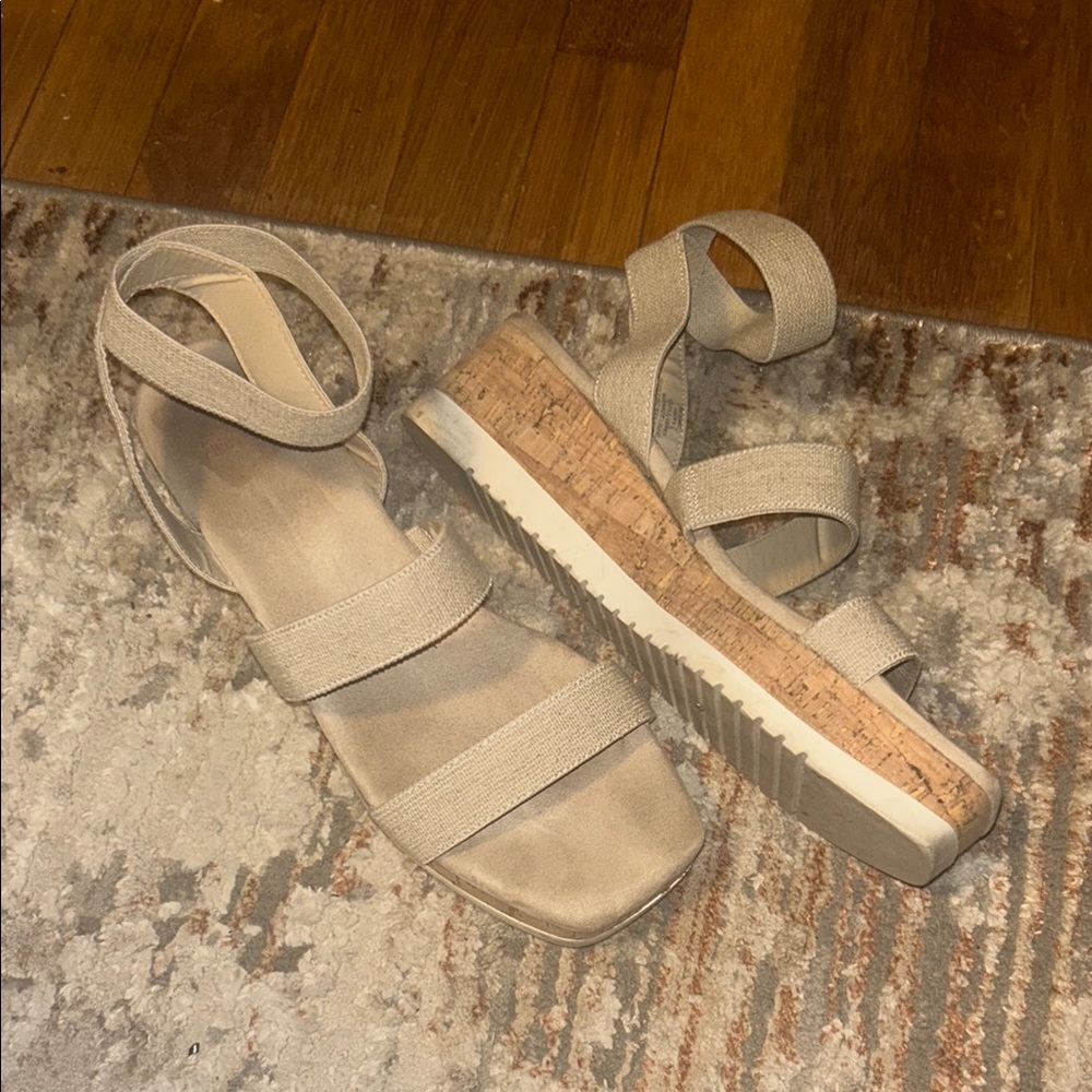 Elegant Beige Strappy Sandals